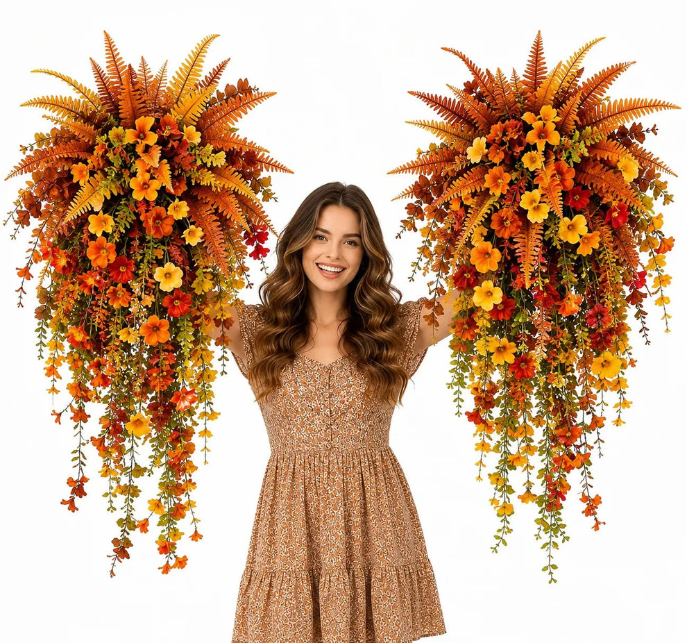 ๐ฅOn Sale Only Today ๐ Artificial Fern for Autumn Outdoor Decorโ Autumn Porch & Door Decoration