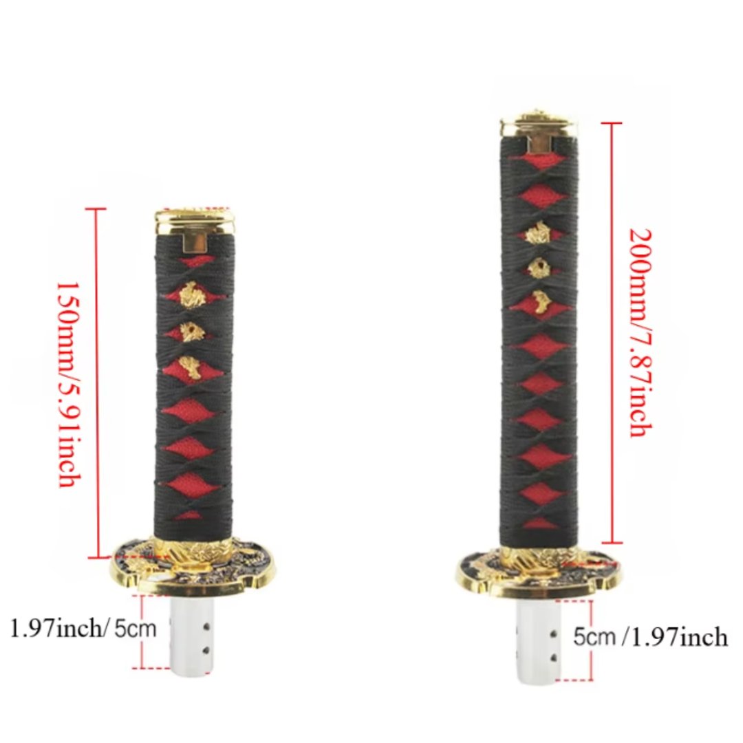 Universal Katana Gear Shift Lever – Samurai Sword Handle with 4 Adapters