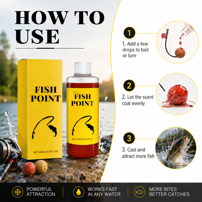 🎣 Concentrated Fish Attractant Liquid – 🐟Fast-Acting Red Worm Formula