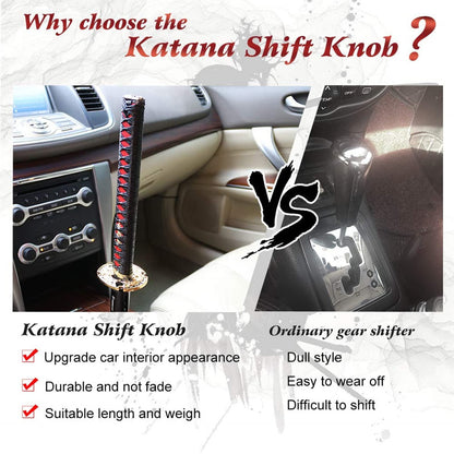 Universal Katana Gear Shift Lever – Samurai Sword Handle with 4 Adapters