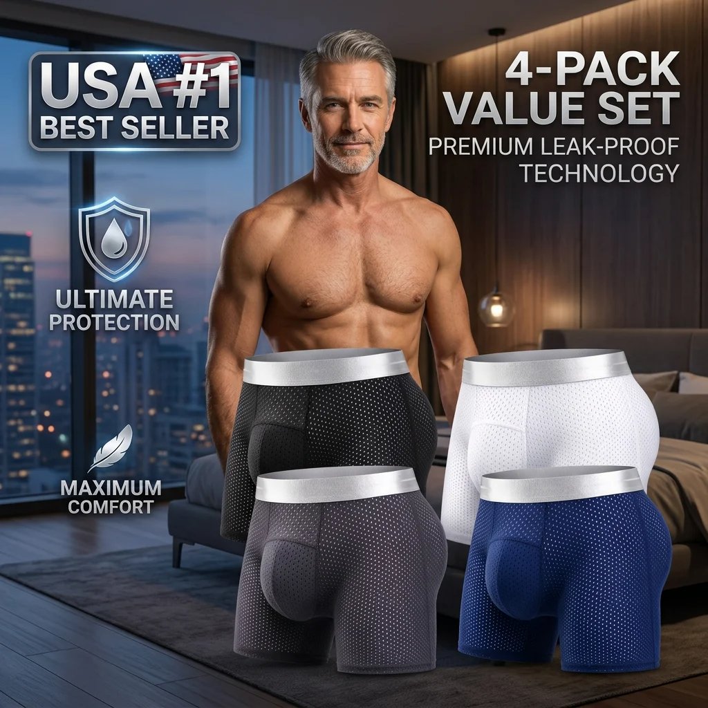 【Buy 3 Get 2 Free】-2026 HOT SALE🔥Sfrcord™ Premium Leakproof lceSilk Mesh Men's Boxer