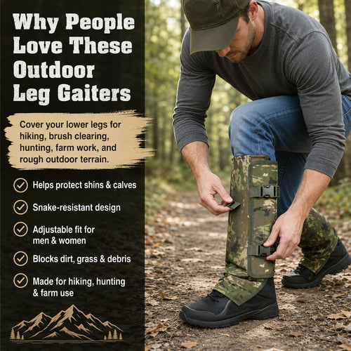 🌿 Snake-Resistant Outdoor Leg Gaiters🌿