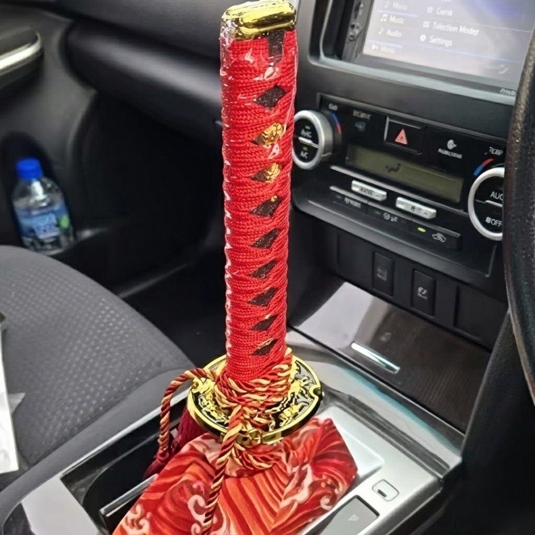 Universal Katana Gear Shift Lever – Samurai Sword Handle with 4 Adapters