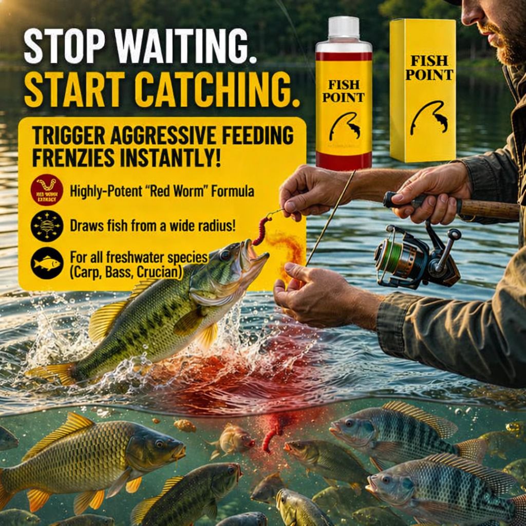 🎣 Concentrated Fish Attractant Liquid – 🐟Fast-Acting Red Worm Formula
