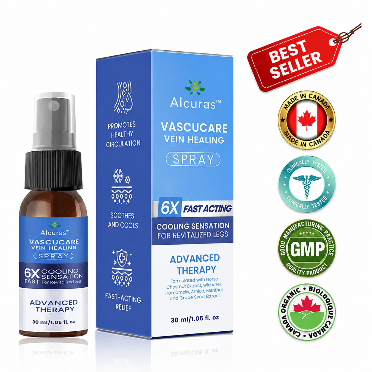 ✨ Alcuras™ Advanced Vein Healing Spray | Fade Varicose & Spider Veins
