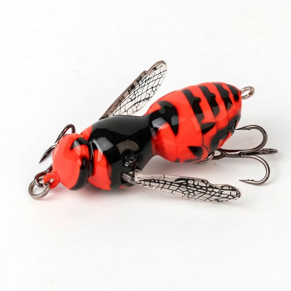 🔥Last Day 49% OFF - 🐝 Bionic Wasp Crawl Bait - Topwater Micro Fishing Lure with Acoustic Noise Steel Balls for Bass & Pike Professional Anglers