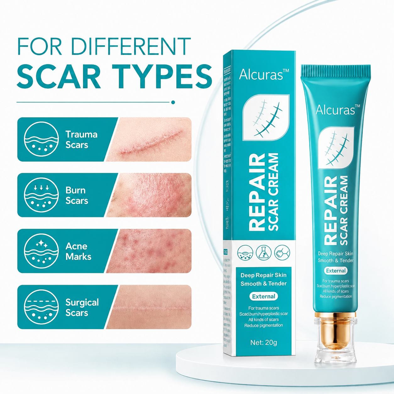 Alcuras™  Deep Repair Scar Cream