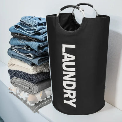SVOZK® XXL Waterproof Laundry Basket (90L) – Foldable with Padded Handles
