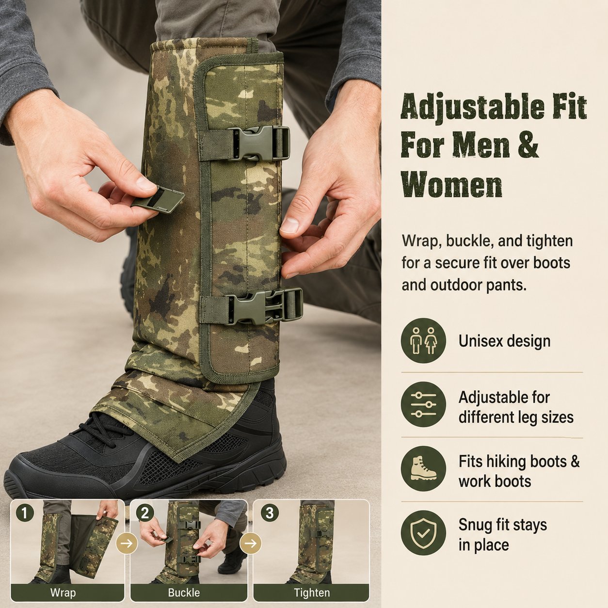 🌿 Snake-Resistant Outdoor Leg Gaiters🌿