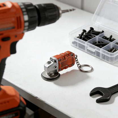 🛠️2-in-1 Mini Grinder Keychain: On-the-Go Smoothing Tool + Tool Enthusiast Collectible