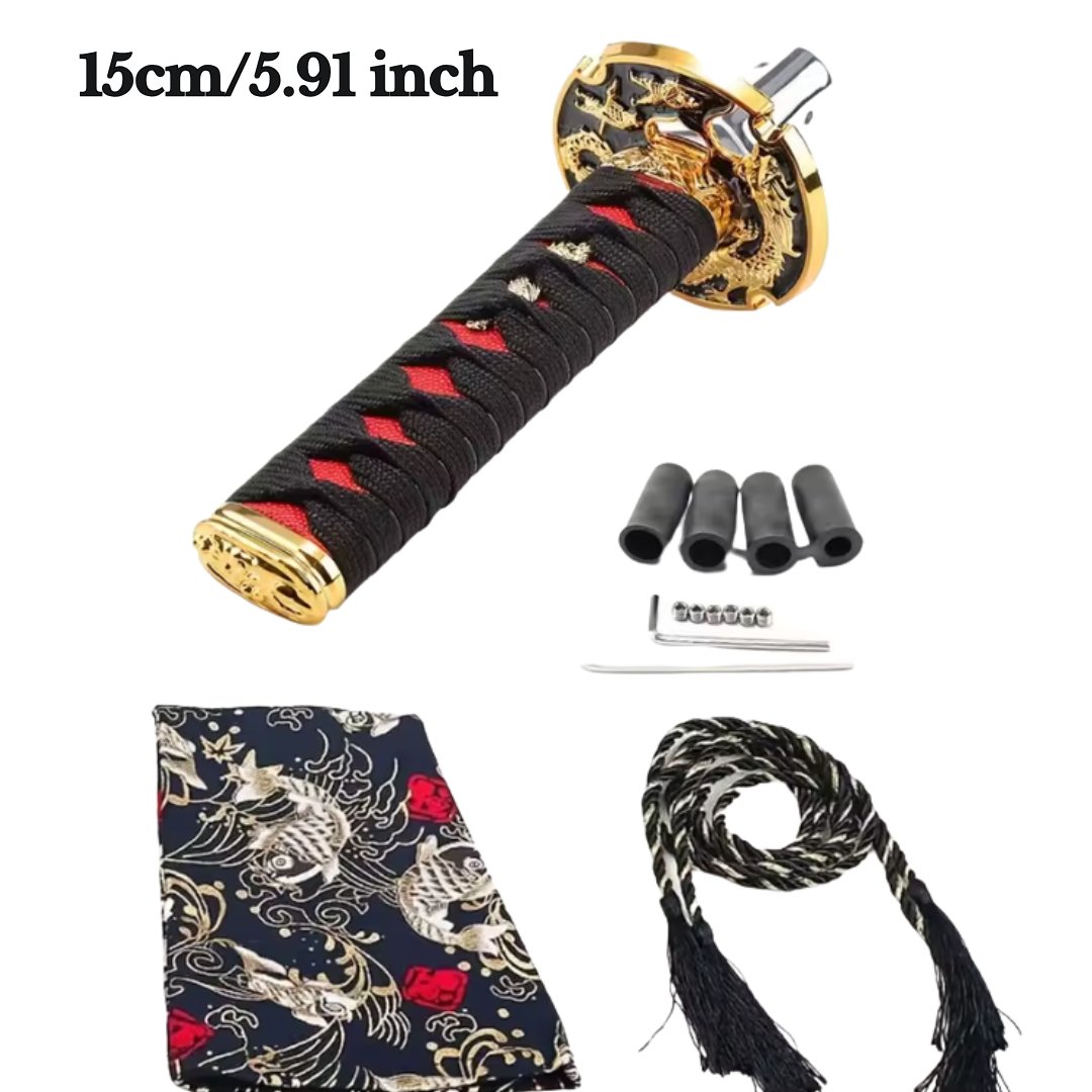 Universal Katana Gear Shift Lever – Samurai Sword Handle with 4 Adapters