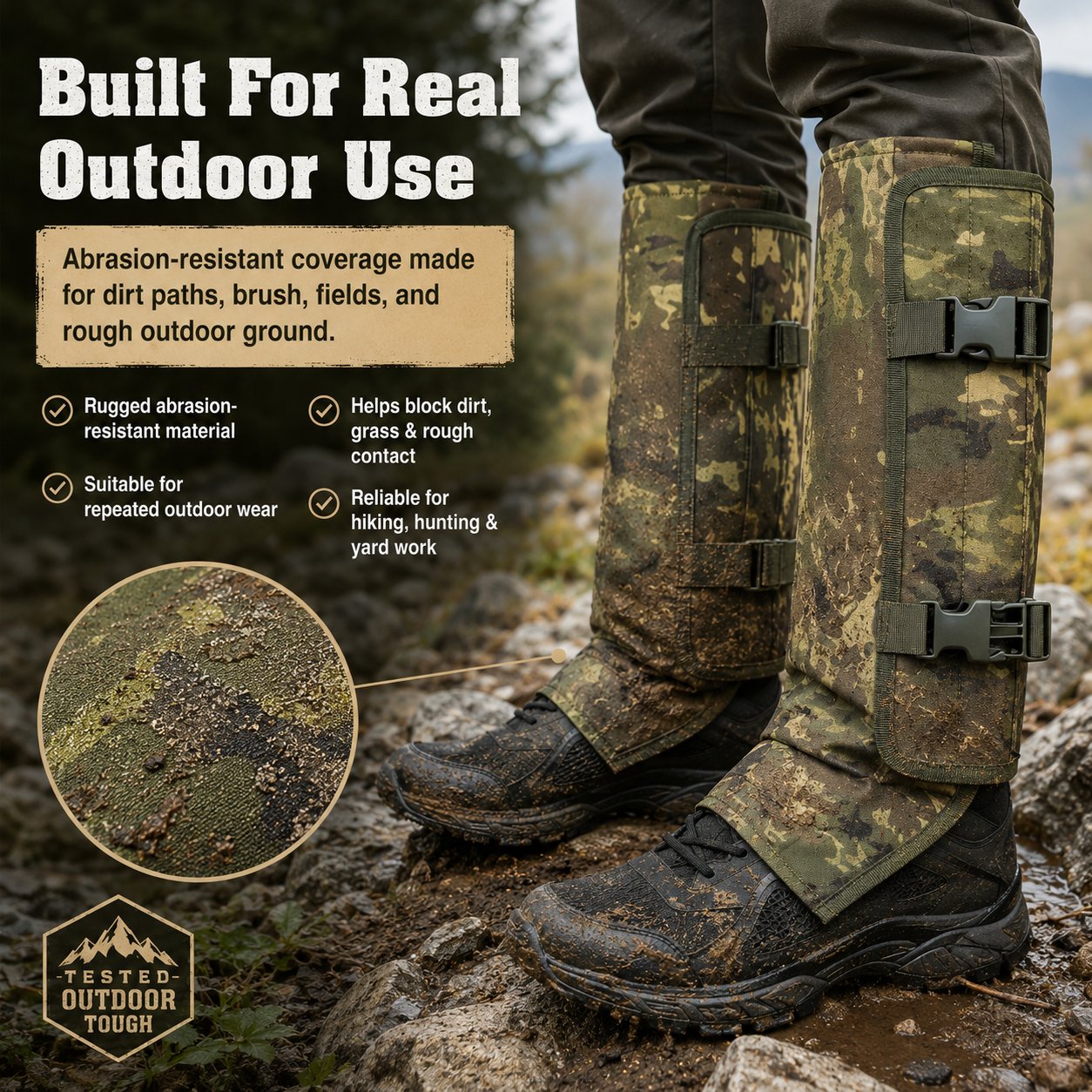 🌿 Snake-Resistant Outdoor Leg Gaiters🌿