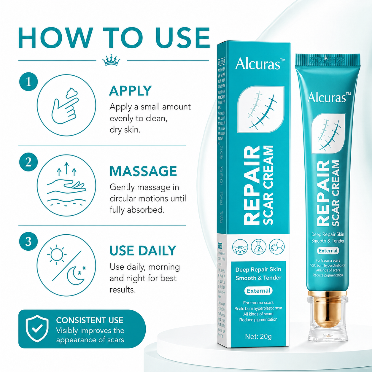 Alcuras™  Deep Repair Scar Cream