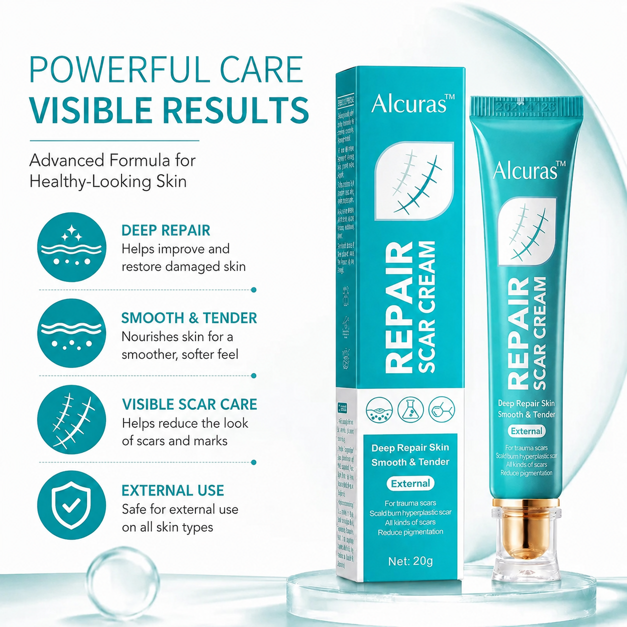 Alcuras™  Deep Repair Scar Cream